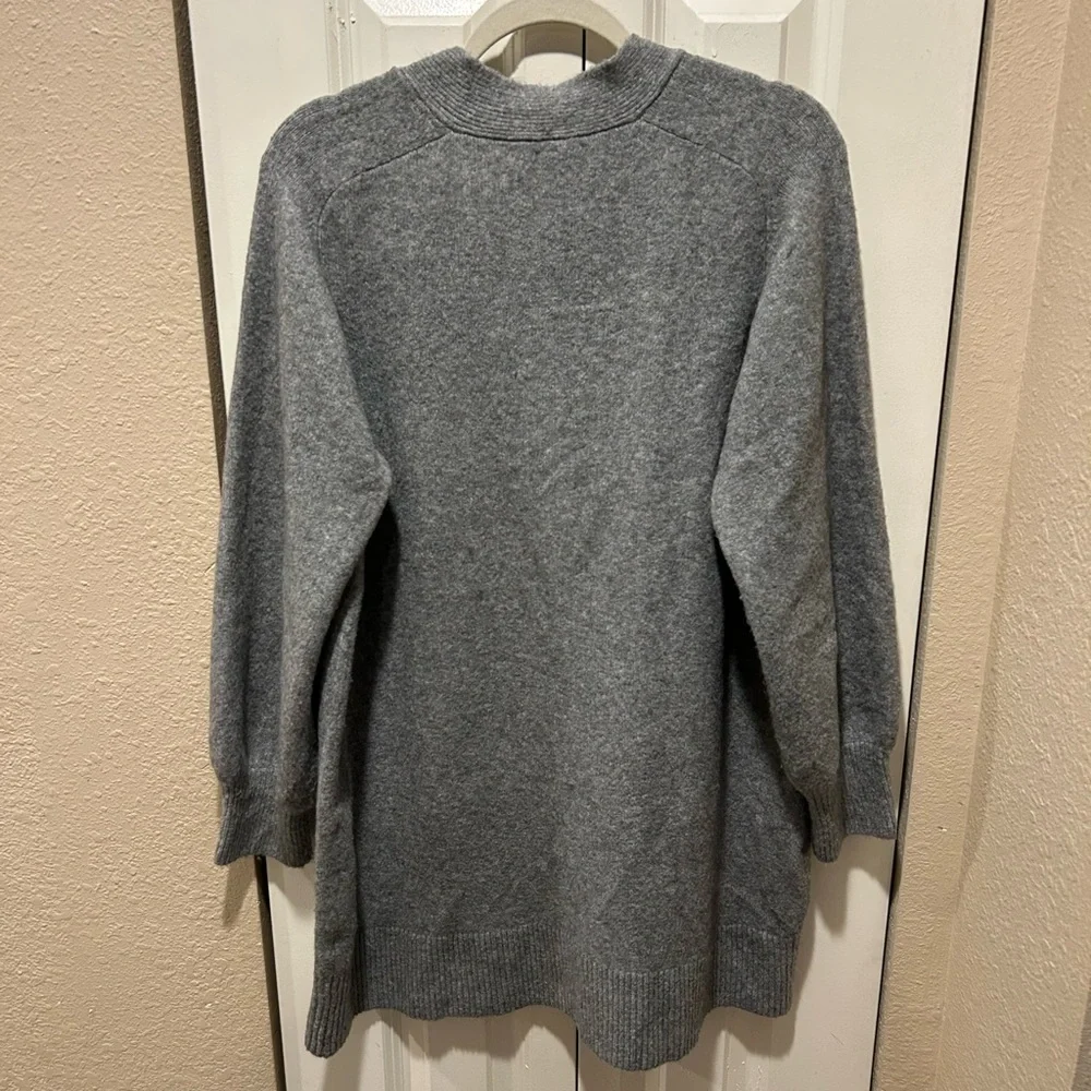 ZARA Wool Blend Oversized Cardigan in Gray , size Large - Picture 8 of 10
